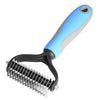 Dog Grooming Rakes 2 Sided Undercoat Rake Pet DeMat