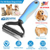 Dog Grooming Rakes 2 Sided Undercoat Rake Pet DeMat