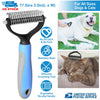 Dog Grooming Rakes 2 Sided Undercoat Rake Pet DeMat