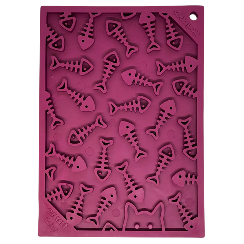Fishy emat - Small Enrichment Lick Mat for Dogs and Cats